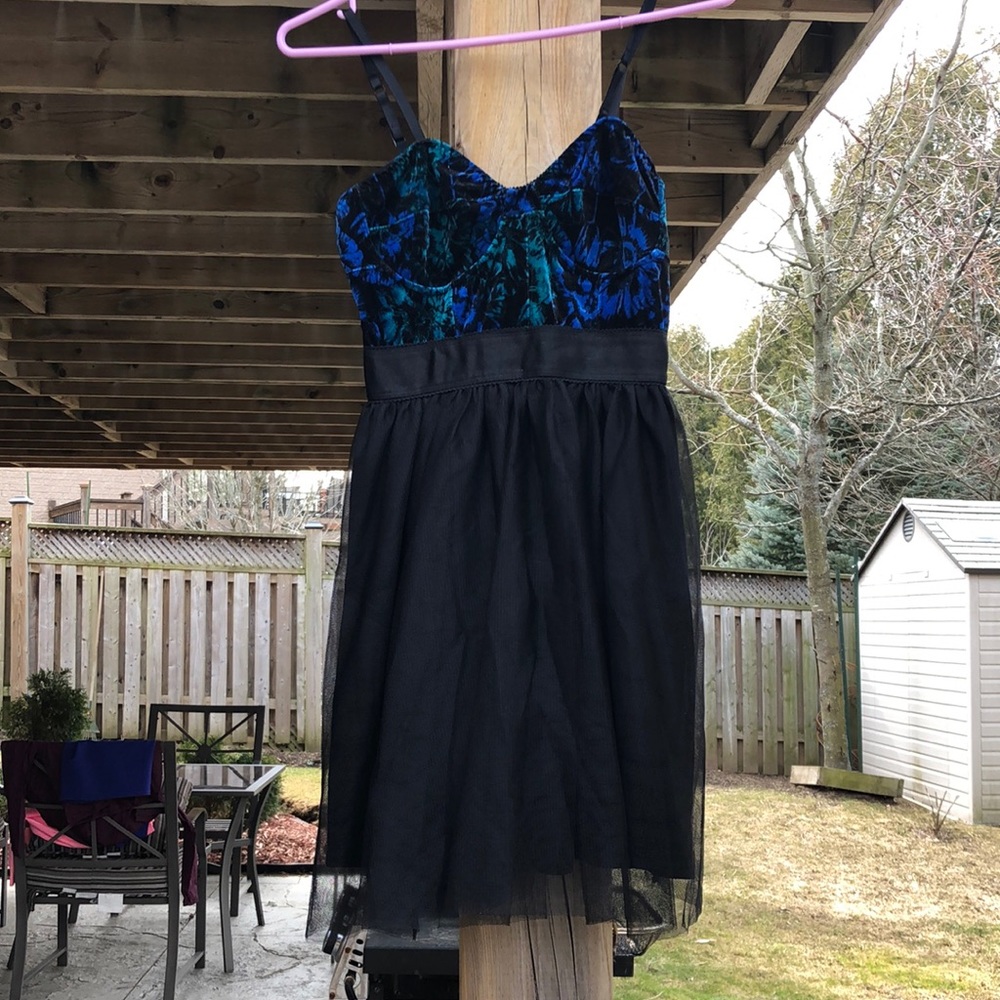 Bustier-style fit and flare dress